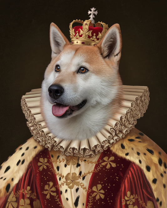 The Regal Crowned Portrait